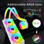 COOLMOON AS360 Magic Diamond Edition Computer Cooler ARGB Water Cooling Light Integrated CPU Radiator - Image 3