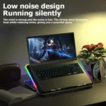ICE COOREL A9R 6-fans Adjustable Laptop Stand Radiator with RGB Atmosphere Light - Image 11