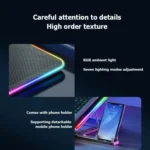 ICE COOREL A9R 6-fans Adjustable Laptop Stand Radiator with RGB Atmosphere Light - Image 12