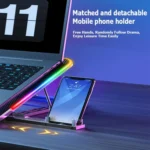 ICE COOREL A9R 6-fans Adjustable Laptop Stand Radiator with RGB Atmosphere Light - Image 8