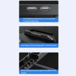 ICE COOREL K22 4-fans Adjustable Laptop Radiator Base with Atmosphere Light - Image 4