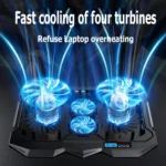 ICE COOREL K22 4-fans Adjustable Laptop Radiator Base with Atmosphere Light - Image 5