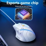 Inphic PG1 RGB Light Emitting Computer Gaming Wired Mouse - Image 5