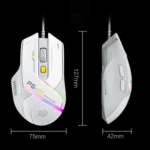 Inphic PG1 RGB Light Emitting Computer Gaming Wired Mouse - Image 8
