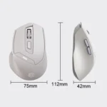 Inphic DR6 2.4G Wireless + Bluetooth 5.0/4.0 Tri-mode Charging Mute Office Gaming Computer Mouse - Image 12