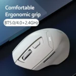 Inphic DR6 2.4G Wireless + Bluetooth 5.0/4.0 Tri-mode Charging Mute Office Gaming Computer Mouse - Image 3