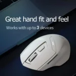 Inphic DR6 2.4G Wireless + Bluetooth 5.0/4.0 Tri-mode Charging Mute Office Gaming Computer Mouse - Image 4