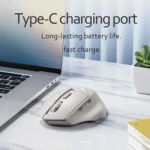 Inphic DR6 2.4G Wireless + Bluetooth 5.0/4.0 Tri-mode Charging Mute Office Gaming Computer Mouse - Image 6