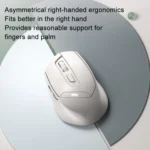 Inphic DR6 2.4G Wireless + Bluetooth 5.0/4.0 Tri-mode Charging Mute Office Gaming Computer Mouse - Image 8
