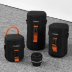 Cwatcun D157 DSLR Camera Lens Barrel Shockproof Thickened Digital Lens Bag Flip Lens Pouch - Image 2