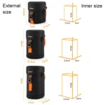 Cwatcun D157 DSLR Camera Lens Barrel Shockproof Thickened Digital Lens Bag Flip Lens Pouch - Image 3