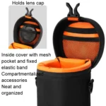 Cwatcun D157 DSLR Camera Lens Barrel Shockproof Thickened Digital Lens Bag Flip Lens Pouch - Image 5