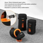 Cwatcun D157 DSLR Camera Lens Barrel Shockproof Thickened Digital Lens Bag Flip Lens Pouch - Image 8
