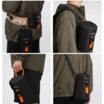 Cwatcun D157 DSLR Camera Lens Barrel Shockproof Thickened Digital Lens Bag Flip Lens Pouch - Image 9