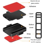 Automotive Removable ETC Slide Bracket Car Anti-Drop Holder - Image 3