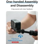 TELESIN Mini Selfie Stick Quick Release Tripod 15-40cm Adjustable Bracket For Sports Camera - Image 4