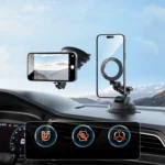 TELESIN Magnetic Suction Car Phone Mount 360 Degree Rotation Phone Holder