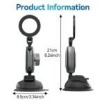 TELESIN Magnetic Suction Car Phone Mount 360 Degree Rotation Phone Holder - Image 12