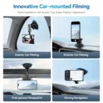 TELESIN Magnetic Suction Car Phone Mount 360 Degree Rotation Phone Holder - Image 4