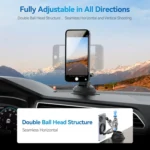 TELESIN Magnetic Suction Car Phone Mount 360 Degree Rotation Phone Holder - Image 9