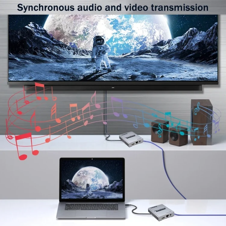 TBD06052299_B12.webp HDMI Single Cable 120m Transmitter / Receiver Extender 4K HD Transmitter - Image 13