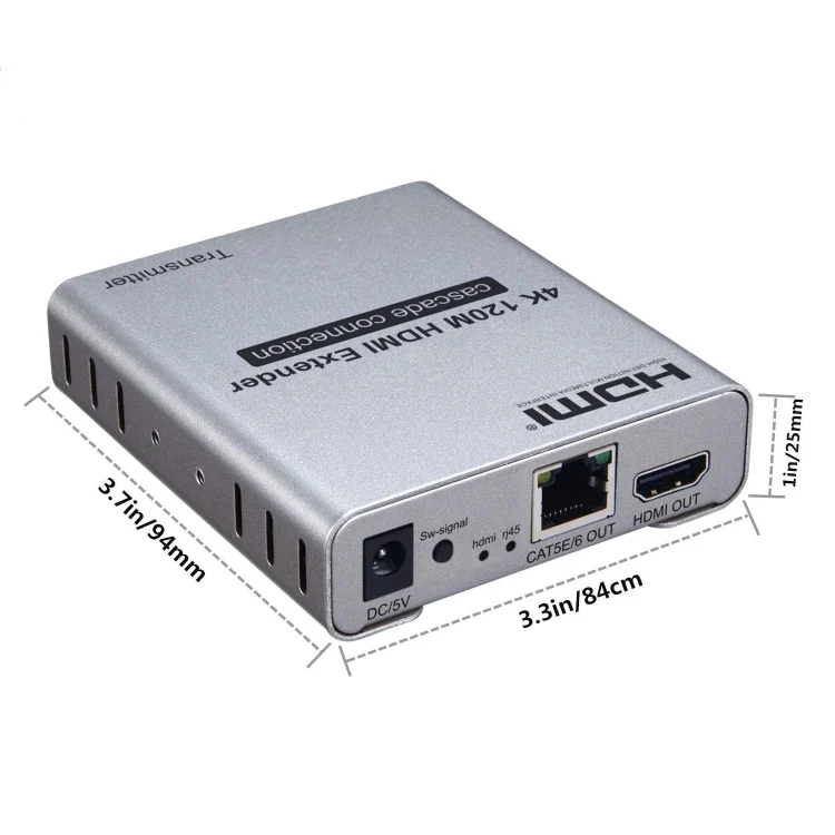 TBD06052299_B2.webp HDMI Single Cable 120m Transmitter / Receiver Extender 4K HD Transmitter - Image 3