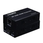 HDMI To RJ45 Single Ethernet Cable 60m Extender 4K HD Cable Signal Amplifier, Transmitter+Receiver