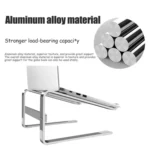 Desktop Aluminum Alloy Heightened Heat Dissipation Laptops Stand - Image 8
