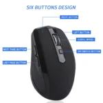 6-Keys Type-C/USB-C Laptop Office Game Silent Wireless Mouse - Image 3