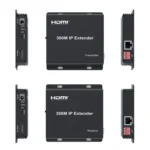 300m IP HDMI Extender HD Video Transmission, Transmitter + Receiver - Image 3