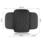 Car Armrest Box Leather Storage Heightening Pad - Image 3
