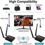 200m Wireless HDMI Extender Signal Amplifier, Transmitter+Receiver - Image 8