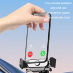 Car Air Outlet Mobile Phone Holder Automatic Lock Snap-on Navigation Holder - Image 3