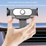 Car Air Outlet Mobile Phone Holder Automatic Lock Snap-on Navigation Holder - Image 4