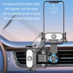 Car Air Outlet Mobile Phone Holder Automatic Lock Snap-on Navigation Holder - Image 5