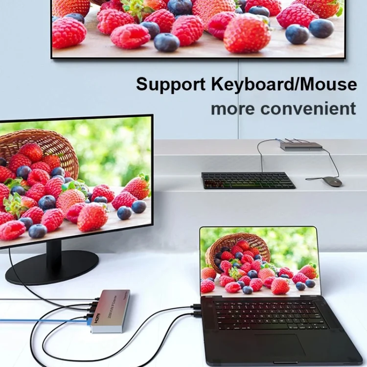 TBD06052375_7.webp KVM 200m HDMI IP Extender RJ45 Network Cable Video Extender, Transmitter+Receiver, US Plug - Image 8