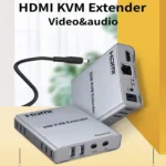 KVM 60m HDMI Network Cable Extender With Audio/Video Transmitter+Receiver, US Plug - Image 2