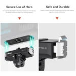 For GoPro HERO13 Black aMagisn Metal Magnetic Quick Release Base Dual Interface Adapter - Image 6