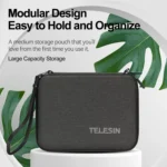 TELESIN Sports Camera Accessories Storage Bag For GoPro HERO / DJI Action / Insta360 etc. - Image 2