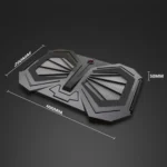 YL-017 2-Fans RGB Lighting Effect Silent Adjustable Speed Laptop Cooling Stand - Image 3