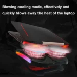 YL-017 2-Fans RGB Lighting Effect Silent Adjustable Speed Laptop Cooling Stand - Image 5