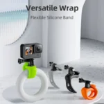 TELESIN Action Camera Mount Silicone Adjustable Mini Flexible Bracket For GoPro HERO / Insta360 / DJI Action Camera - Image 3