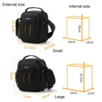 Cwatcun D140 Shoulder Crossbody Camera Storage Bag Shockproof Dropproof Leisure Outdoor Small Bag - Image 8