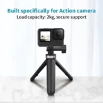 TELESIN  Universal Mini Desktop Selfie Tripod for Sports Camera 13.4-25.5cm Height Adjustable - Image 5