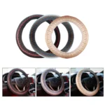 Universal Car Steering Wheel Ice Silk Non-slip Breathable Protective Cover - Image 2