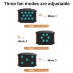 NUOXI X100 11-Fans LED Screen Adjustable Laptop Radiator Cooling Rack - Image 6