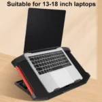 NUOXI X100 11-Fans LED Screen Adjustable Laptop Radiator Cooling Rack - Image 7