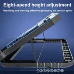 NUOXI C300 Dual-fans RGB Light Adjustable Laptop Radiator Lifting and Folding Cooling Stand - Image 5