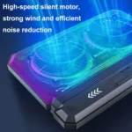 NUOXI C300 Dual-fans RGB Light Adjustable Laptop Radiator Lifting and Folding Cooling Stand - Image 6