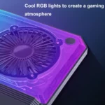 NUOXI C300 Dual-fans RGB Light Adjustable Laptop Radiator Lifting and Folding Cooling Stand - Image 7